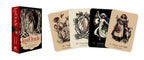 Lost Oracle card game box with four cards displayed on a white background