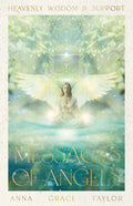 Book cover of 'Messages of Angels' by Anna Grace Taylor with an angelic design.
