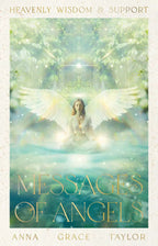Book cover of 'Messages of Angels' by Anna Grace Taylor with an angelic design.