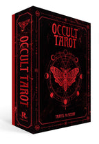 Occult Tarot card set packaging with red and black design