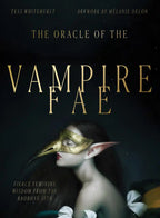 Book cover of 'The Oracle of the Vampire Fae' with a character wearing a mask and elven ears.