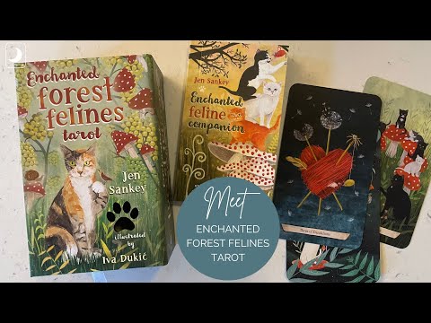 Flip Through the Cards of the Enchanted Forest Felines Tarot