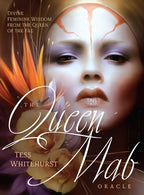 Book cover of 'The Queen Mab Oracle' by Tess Whitehurst with a mystical design.