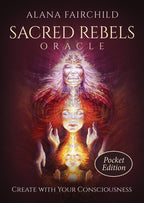 Book cover of 'Sacred Rebels Oracle' by Alana Fairchild with a mystical design.