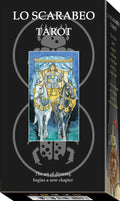 Lo Scarabeo Tarot box with tarot card illustration on a black background