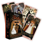 Tarot cards titled 'Seasons of the Witch' with a focus on Autumn, displayed with the tarot book.