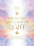 Book cover of 'The Secret Language of Light' by Denise Jarvie with a pastel color gradient background.