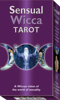 Sensual Wicca Tarot box with purple cover and wiccan imagery