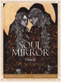 Book cover of 'Soul Mirror Oracle' with two women looking into each other's eyes.