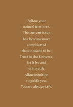 Motivational quote on a brown background