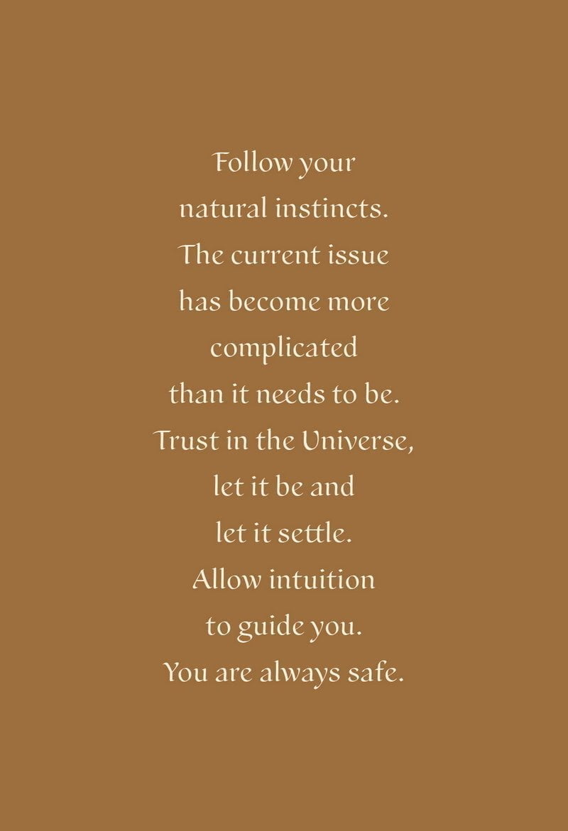 Motivational quote on a brown background