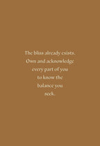 Brown background with motivational quote in white text