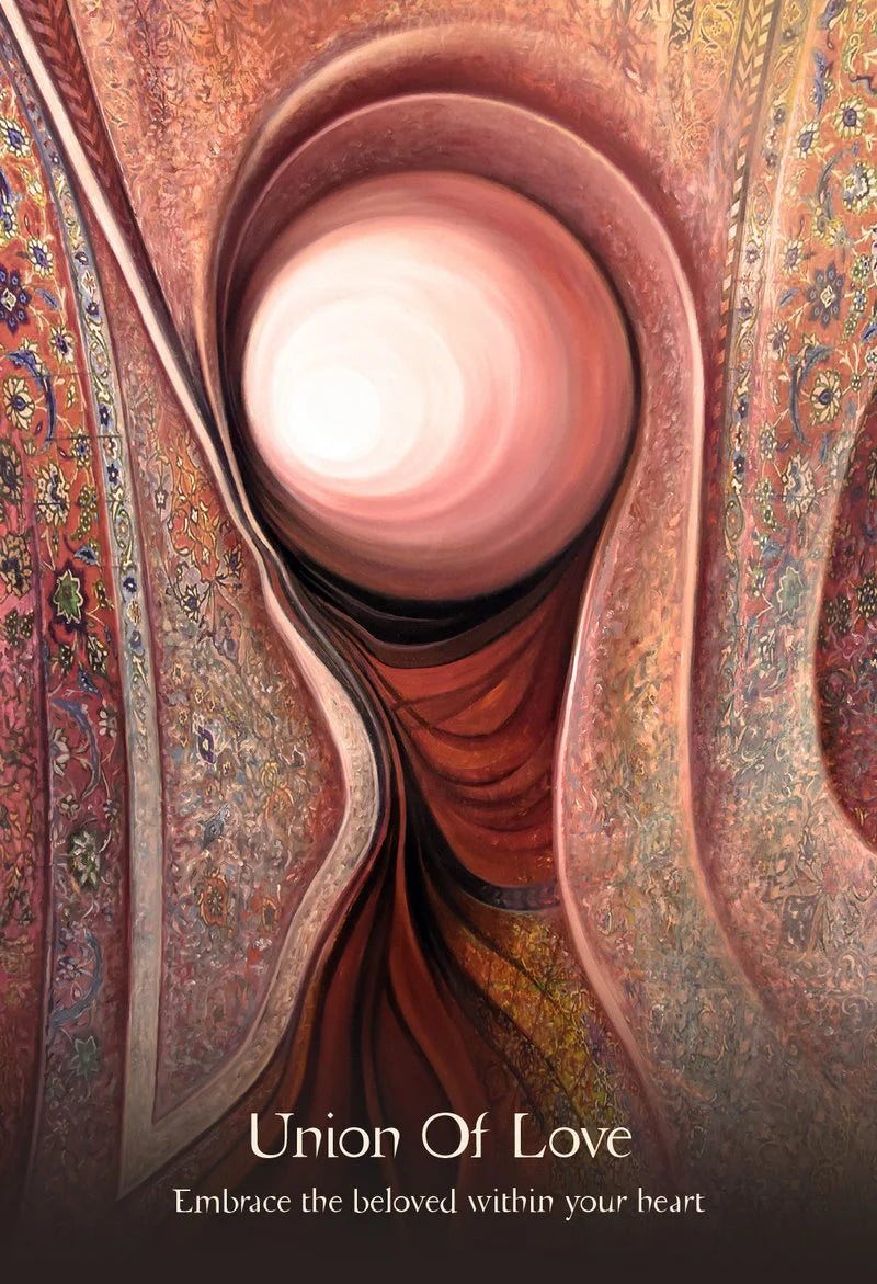 Artistic depiction of intertwined fabric with a central light, titled 'Union Of Love'.