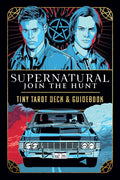 Supernatural-themed book cover with two characters, a car, and a pentagram symbol.