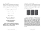 Instructions for a tarot card reading with text and three card images on a white background.