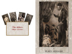 Card from 'The Elders' Major Arcana deck with a figure holding a staff and a skull, labeled 'Black Herman'.