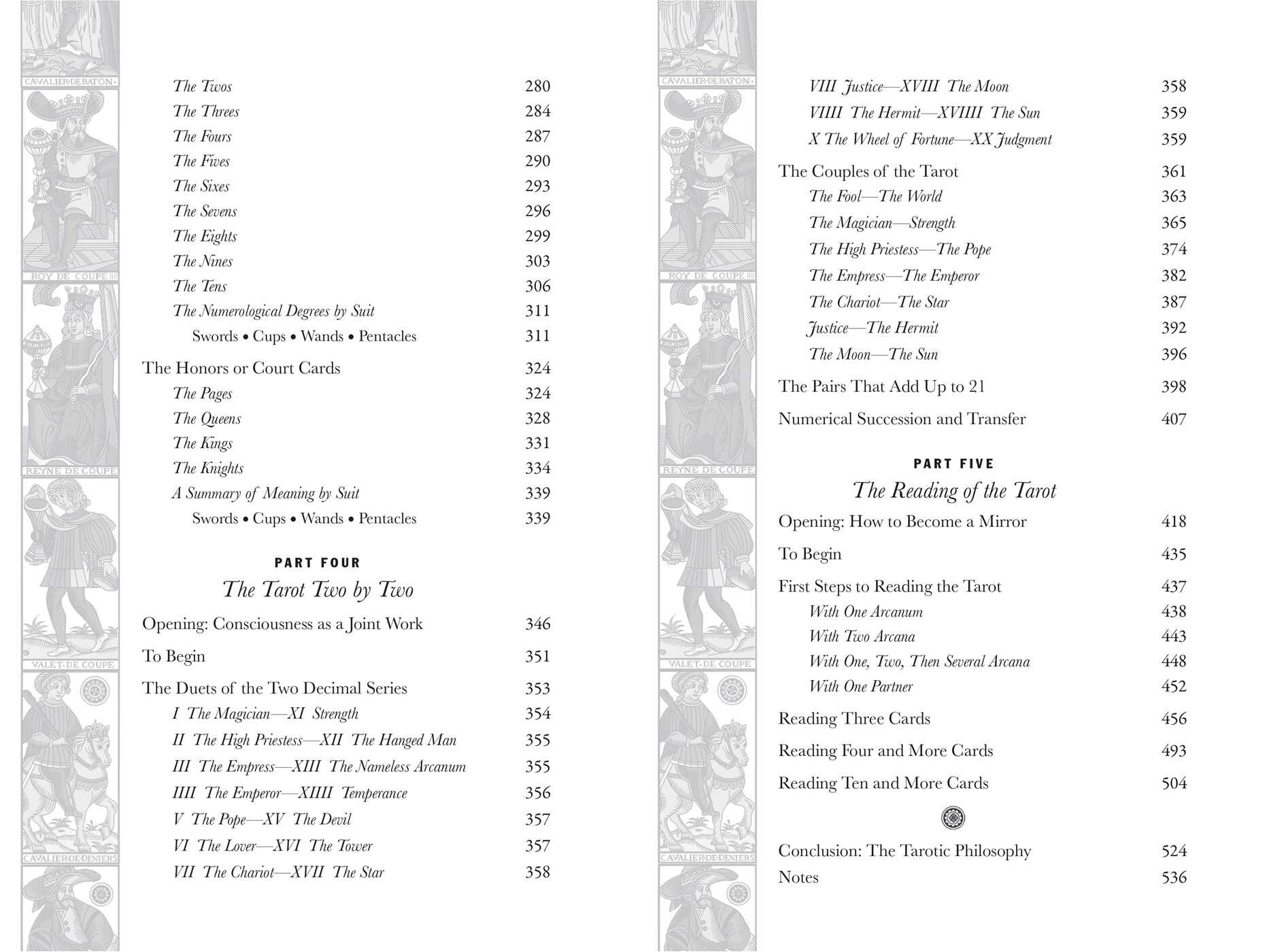 Table of contents for a book or document with text and decorative elements.
