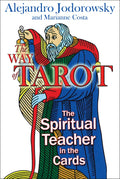 Book cover of 'The Way of Tarot' with a colorful illustration of a figure holding a staff.