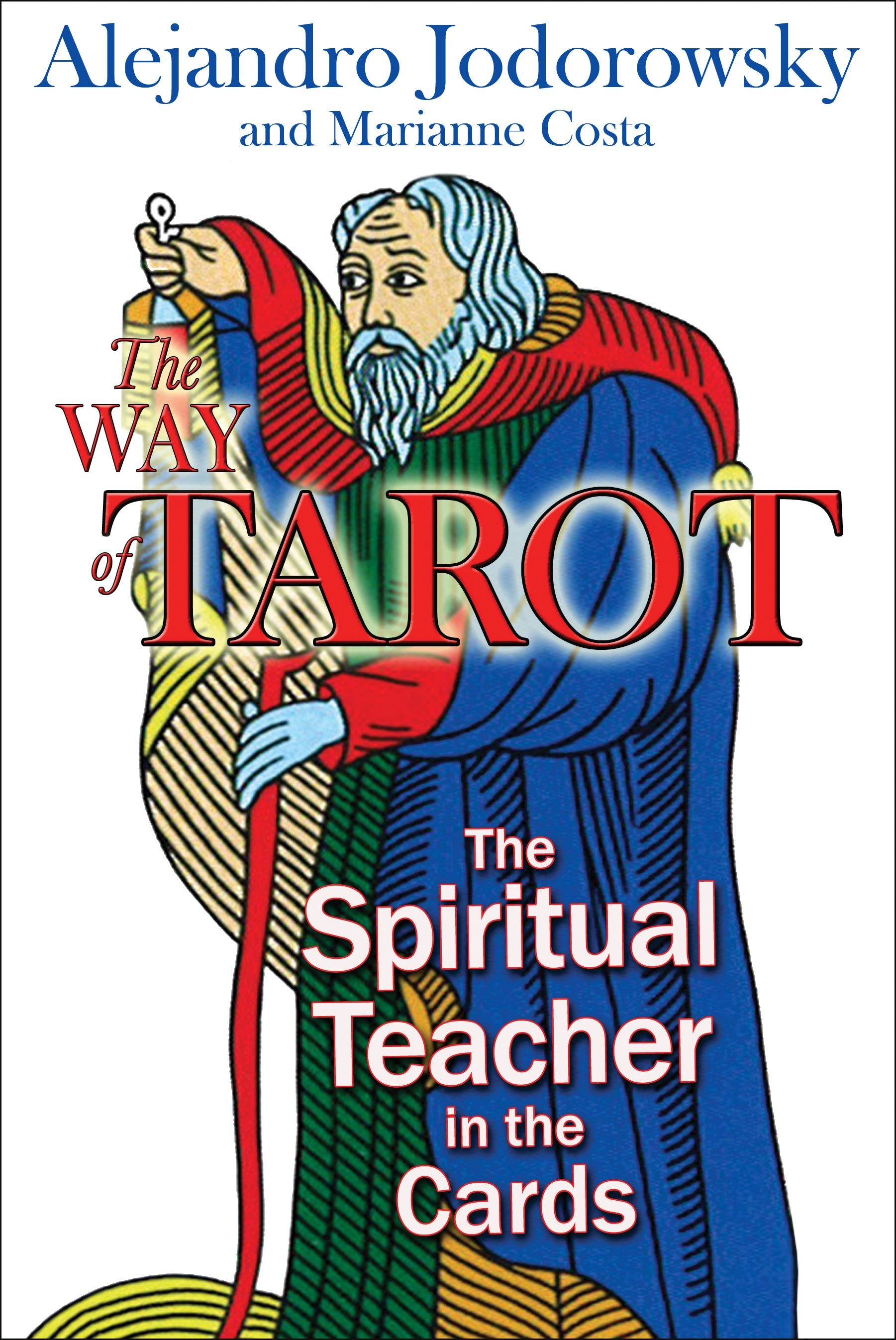 Book cover of 'The Way of Tarot' with a colorful illustration of a figure holding a staff.