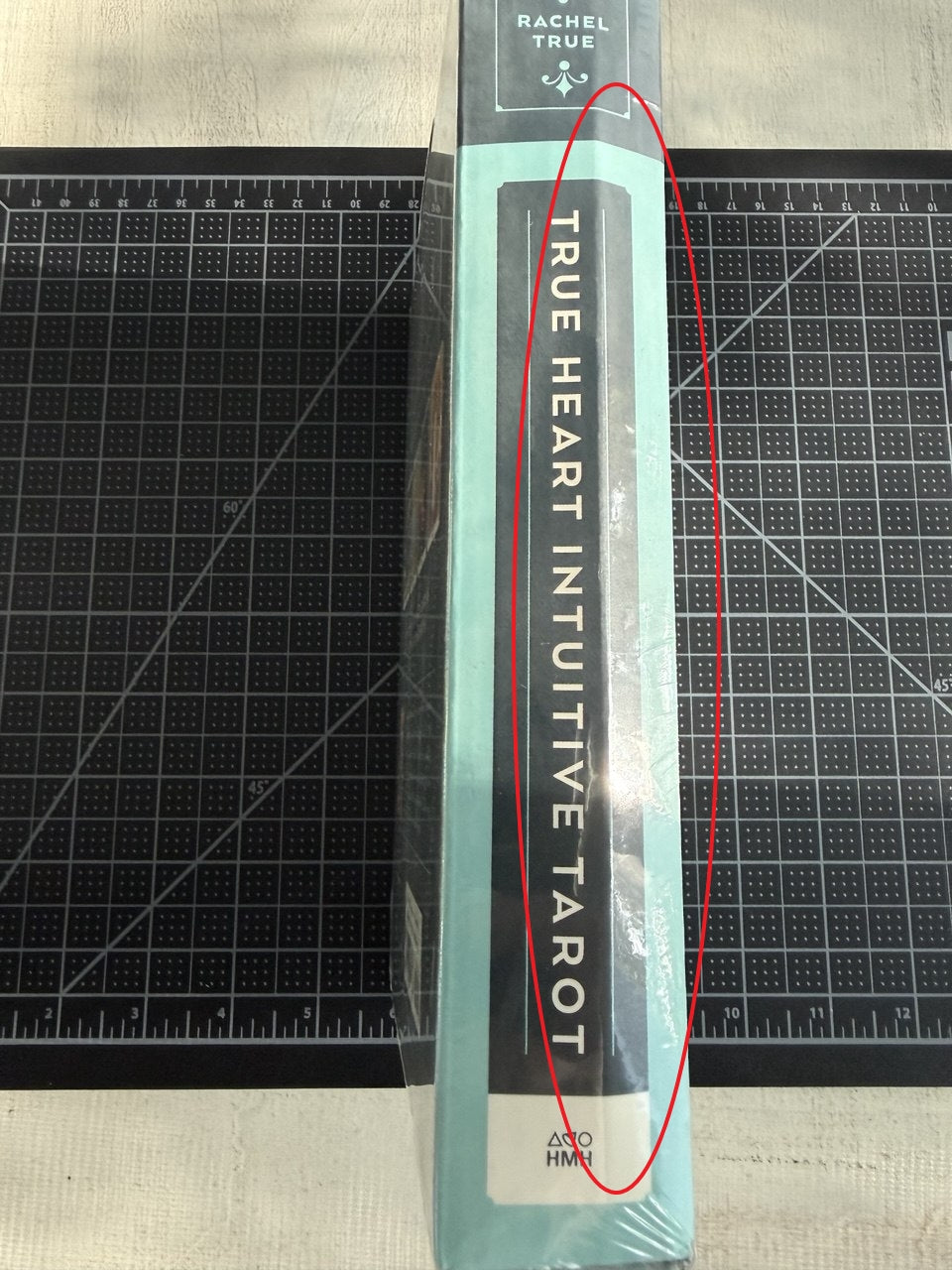 Photo showing the cosmetic imperfections on this copy