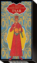 Cover of 'Golden Tarot of the Tsar' with decorative design and character illustration.